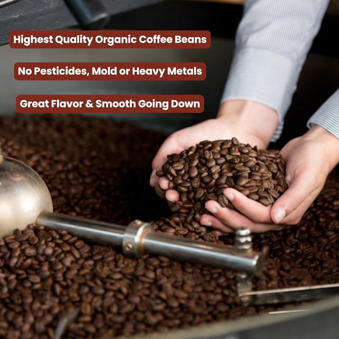 Sampler Variety Pack, Low Acid Organic Coffee Beans in Linen Gift Bag: Whole Bean, Mold-Free & Stomach Friendly, by Java Planet - Arabica Gourmet Coffee, 1.32 LBs of coffee packaged in six 3.2 oz bags