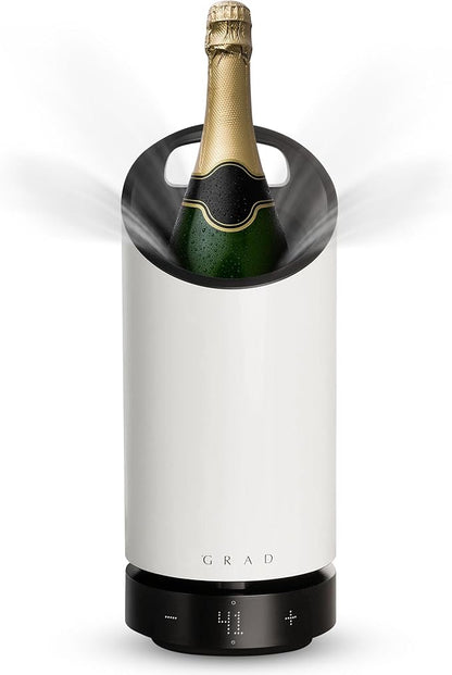 Grad No.1 Wine Cooler – Portable & Rechargeable Wine Cooler with Precise Temperature Control (41-69°F),Scandinavian Design, Silent Operation, Long Battery Life – Luxury Wine Accessory for Home