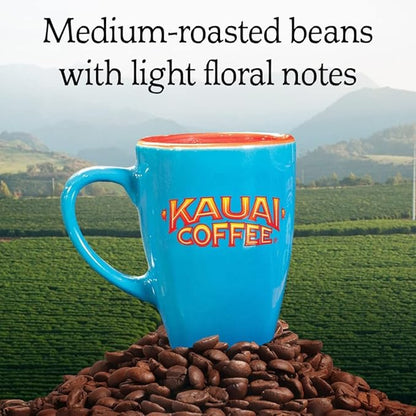 Kauai Coffee Pods Compatible with K-Cup Pods for Keurig Brewers – 20% Hawaiian Arabica – Medium Roast, Rich, Smooth, No Bitterness – Garden Isle, 1 Pack of 32 Single Serve Cups