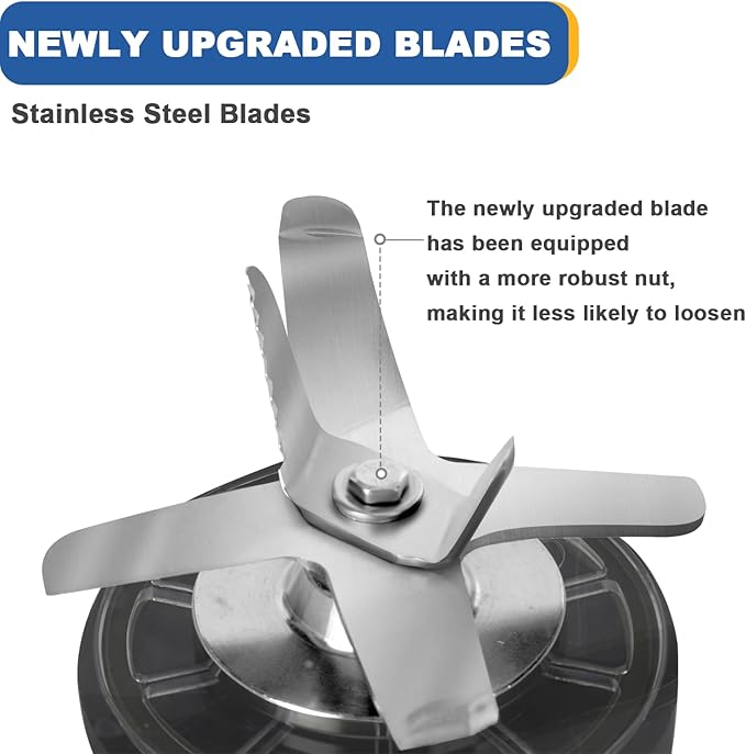 CRANDDI Commercial Smoothie Blender, 2200W High-Power Smart Blender with 4 Pre-Programmed Cycles, Professional Blenders with Removable Shield, 52oz BPA-free Jar, Upgraded Blade, K80 (Black)