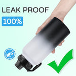 Load image into Gallery viewer, DOMICARE 32 oz Insulated Water Bottle, Vacuum Insulated Stainless Steel Sports Water Bottle with Straw Lid &amp; Spout Lid, Leakproof, Reusable - Travel, Camping, Bike, Black White Gradient