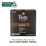 Load image into Gallery viewer, Peet's Coffee, Dark Roast Keurig K-Cup Pods - Major Dickason's Blend 32 Count (1 Box of 32 K-Cup Pods)