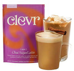 Load image into Gallery viewer, Clevr Blends Chai Tea Latte, Instant Superfood Powder Blend with Oat Milk, Lion’s Mane, Reishi Mushroom, Black Tea, Organic Spices, Coconut Cream, Ashwagandha, Oprah’s Favorite Things 2022 (14 Lattes)