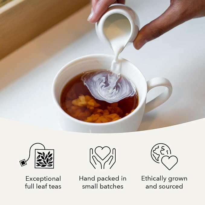 Steven Smith Teamaker Masala Chai No. 33, Caffeinated, Sugar-Free, Spiced, Full Leaf Black Assam Tea Blend, Tea Bags 15 Sachets, 1.8oz each