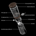 Load image into Gallery viewer, Cold Brew Coffee Maker 450ML, Ice Drip Coffee Brewer,Slow Dripper Coffee Maker with Fine Mesh Filter, Adjustable Water Flow (Dark Brown)