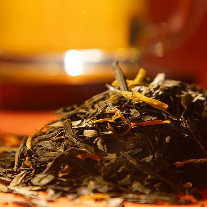 Organic Positively Tea Company, Mango Green, Green Tea, Loose Leaf, 16 Ounce