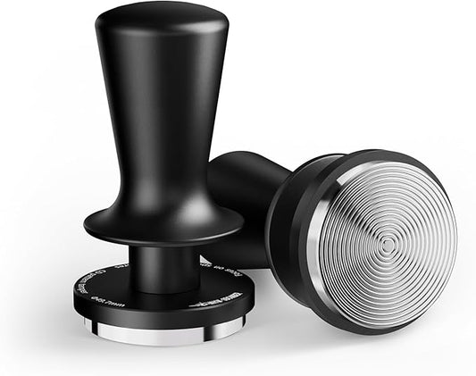 MHW-3BOMBER 49mm Espresso Tamper Tool, 2 Spring Loaded Coffee Tamper, Auto-Leveling Tamper Without Tilting,49.7mm Ripple Tamper, T7117T