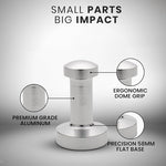 Load image into Gallery viewer, Rattleware Premium Aluminum Espresso Tamper (58 mm) - Ideal for Baristas &amp; Coffee Lovers - Sleek Material &amp; Design - Ultimate Tamping Precision &amp; Consistency