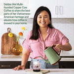 Load image into Gallery viewer, Copper Cow Premium Vietnamese Ground Coffee, 24 OZ | Churro Flavored Coffee | Dark Roast Made with Real Cinnamon | Vietnamese Coffee