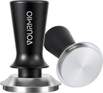 Load image into Gallery viewer, 53mm Espresso Tamper - Calibrated Coffee Tamper with Spring Loaded 30lb Pressure, Tamper Tool Espresso with Flat Stainless Steel Base, Black
