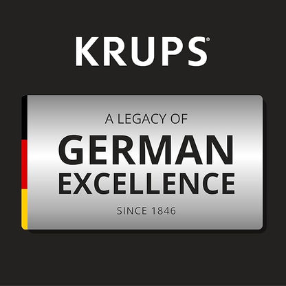 KRUPS Newer Model Drip Coffee Maker, Glass & Digital, Black & Stainless Steel