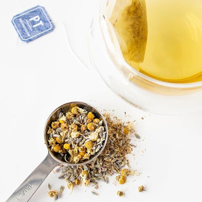 Organic Positively Tea Company, Lavender Chamomile, Herbal Tea, Loose Leaf, 16 Ounce