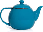 Load image into Gallery viewer, Sweese Teapot, Porcelain Tea Pot with Stainless Steel Infuser, Blooming &amp; Loose Leaf Teapot - 27ounce, Steel Blue