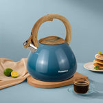 Load image into Gallery viewer, MARSKITOP Tea Kettle Stovetop Whistling Tea Pots for Stove Top Food Grade Stainless Steel Teapot for Induction Cooktop, 2.6 Quart, Blue