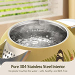 Load image into Gallery viewer, Hazel Quinn X Eduardo Recife Collaboration Electric Kettle - 1.7 Liters (57oz) Stainless Steel Water Kettle, BPA-Free Interior, 1200W Fast Boiling, Cordless, Automatic Shut Off - Floral Printed