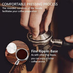 Load image into Gallery viewer, KYONANO Espresso Coffee Tamper 51mm - Espresso Press Tamper- Espresso Hand Tamper with Stainless Steel Base and Scented Rosewood Handle - Compatible with 51mm Delonghi Bottomless Portafilter
