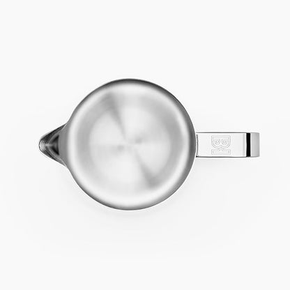 Milk Pitcher – 600ml Polished Stainless Steel, Precision Spout & Handle Alignment, Internal Measurement Markings, Premium 304 Stainless Steel Milk Steaming Pitcher for Latte Art