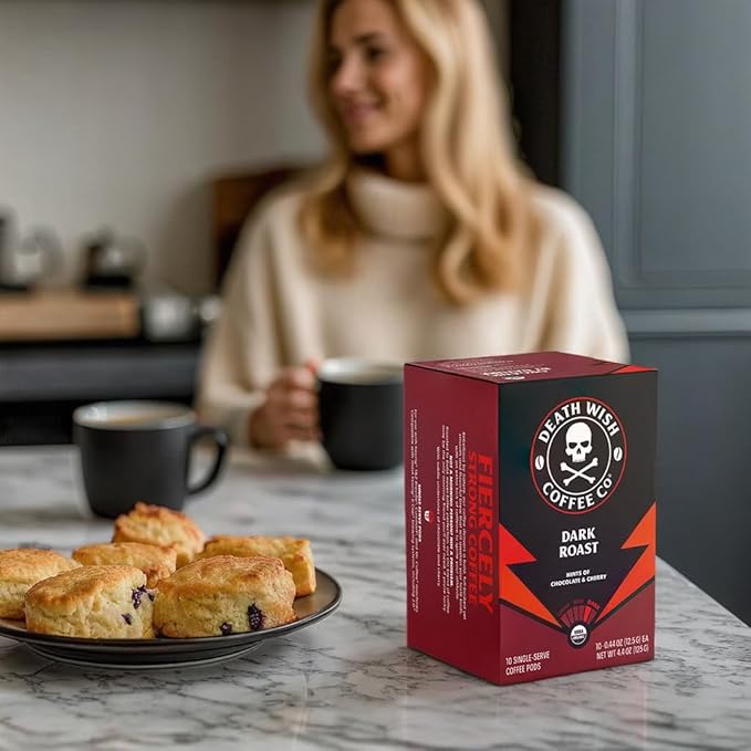 Death Wish Coffee, Dark Roast Pods 30 Count