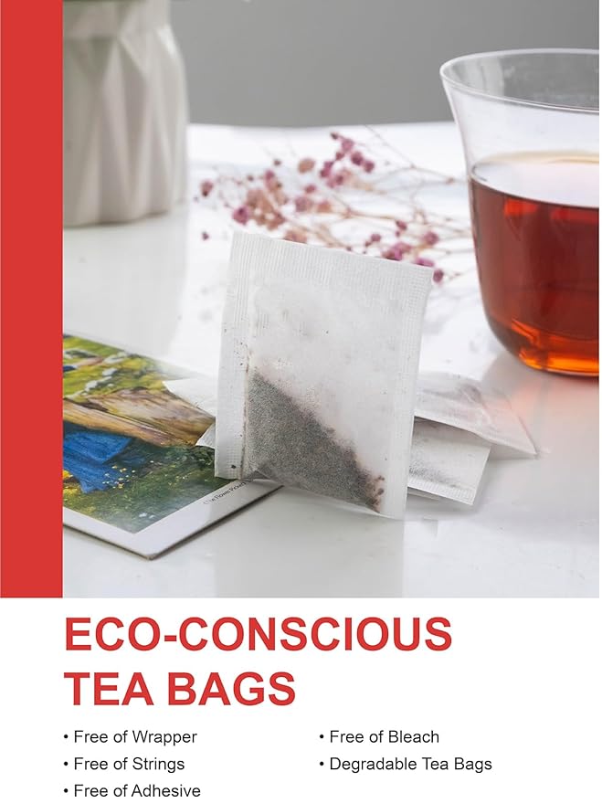 TeeLux Vanilla Caramel Black Tea Bags, Blended Black Tea with Vanilla Caramel, Robust & Smooth Taste, 100 Count