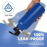 Load image into Gallery viewer, Volhoply 17oz Insulated Water Bottles Bulk 4 Pack,Stainless Steel Kids Water Bottle with Straw Lid,Reusable Sports School Flask Keep Cold (Navy,4 Set)