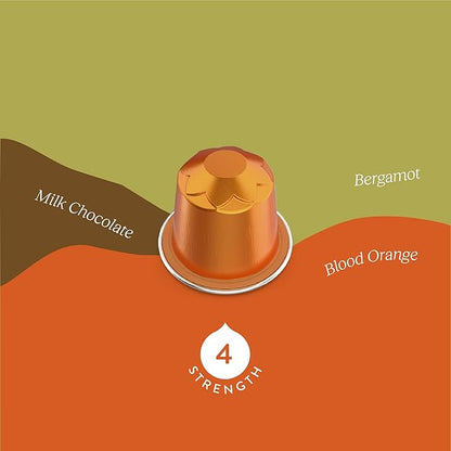 Cru Kafe Bright Roast USDA Organic Espresso Coffee Capsules (10 Pods) Fairtrade Coffee Pods Compatible with Nespresso Original Line and Pixie Machines