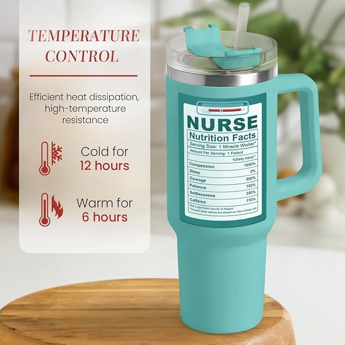 Nurse Gifts 40oz Stainless Steel Insulated Tumbler - Coffee Cup for Nurses Week, Appreciation Gifts