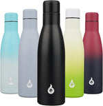 Load image into Gallery viewer, BJPKPK Insulated Water Bottle 17oz Stainless Steel Water Bottles Dishwasher Safe Metal Thermal Keep Cold and Hot,Midnight Black