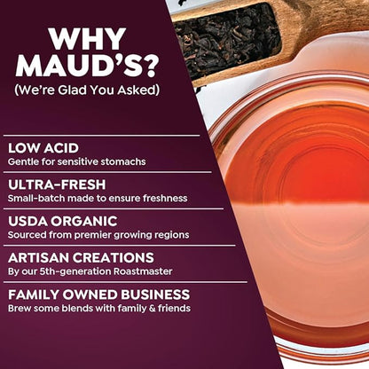 Maud's Organic English Breakfast Black Tea Pods, 100 ct, Recyclable Single Serve Pods – 100% Gourmet Blended Tea Leaves, Compatible with Keurig K Cups Maker