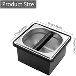 Load image into Gallery viewer, Espresso Knock Box, Stainless Steel Coffee Knock Box Large Capacity Coffee Pucks Container Espresso Machine Tool for Coffee Ground (Small)