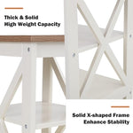 Load image into Gallery viewer, PHI VILLA End Table Living Room Set of 2, Farmhouse Bed Side Table Nightstands for Bedroom, Ivory White Small Side Table