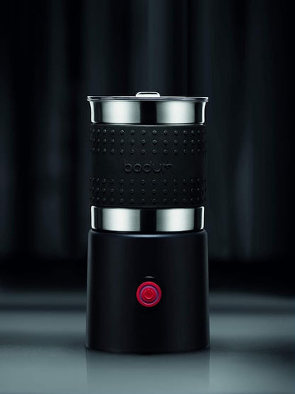 Bistro 13.5oz Bistro Barista Electric Milk Frother, Automatic Temperature Control, Boil-Dry Protection, Black