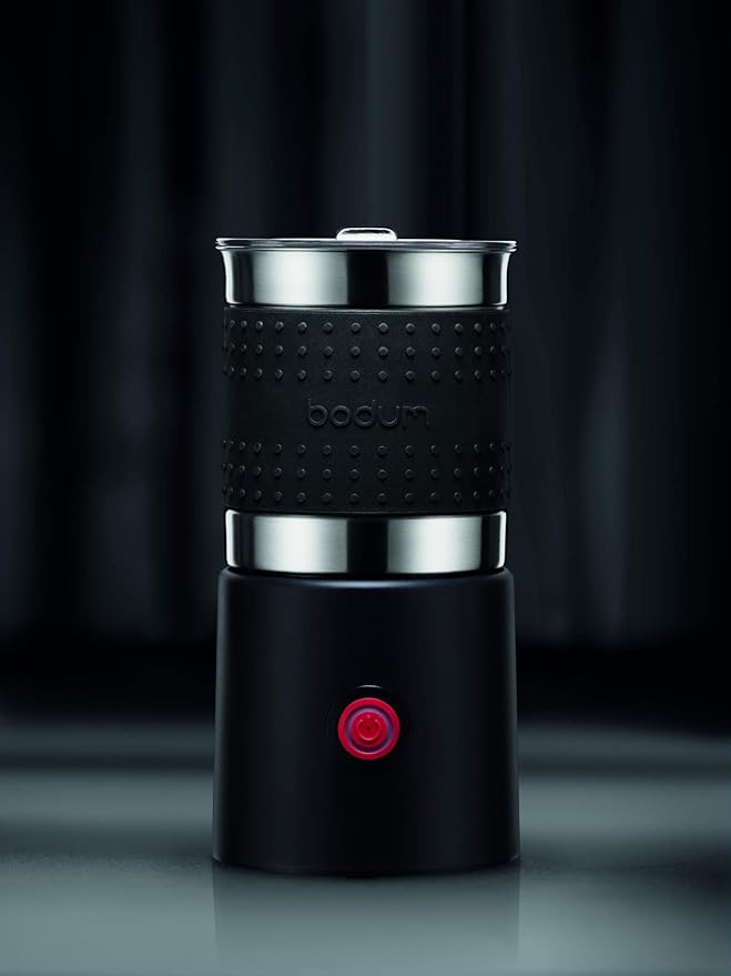 Bistro 13.5oz Bistro Barista Electric Milk Frother, Automatic Temperature Control, Boil-Dry Protection, Black