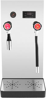 Load image into Gallery viewer, 8L/ 2.1Gal Commercial Milk Frother, 110V 2500W Steam Boiling Water Frothing Machine with LED Display, Stainless Steel Milk Foam Maker for Tea/Coffee Shop, Bar