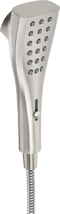 Moen Verso Spot Resist Nickel Round Rain Shower Head and Detachable Handshower Combination with Magnetix Docking System and 60-inch Metal Hose, 220C2SRN