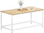 Load image into Gallery viewer, SAYGOER Coffee Table Simple Modern Coffee Tables Open Design Rectangular Minimalist Center Table for Living Room Home Office, Easy Assembly, 39.37 x 19.69 x 17.72, Oak White