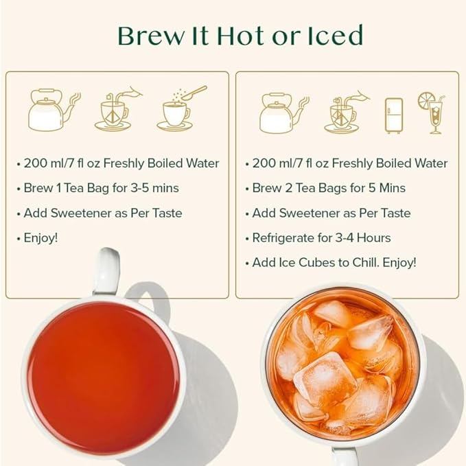 VAHDAM, English Breakfast Black Tea Bags (100 Count) High Caffeine | Strong, Robust & Flavoury | Pyramid Tea Bags | Full Bodied Black Tea Leaves