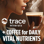 Load image into Gallery viewer, VitaCup Mineral Coffee with Trace Minerals, Hydrate, Replenish &amp; Restore w/All Natural Sea Minerals, Electrolytes, Organic Coffee, Single Origin, Medium Dark Roast, Ground Coffee 10oz