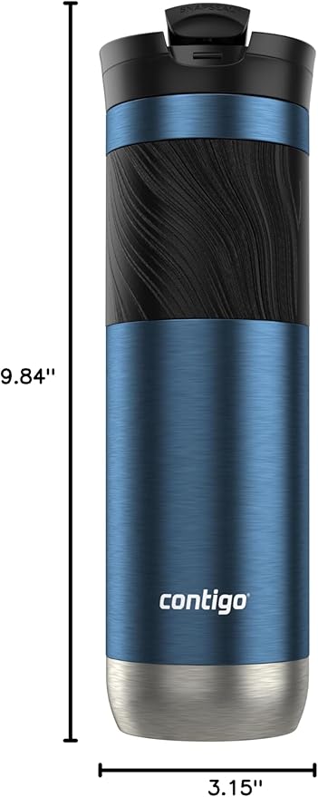 Contigo Byron 2.0 Stainless Steel Travel Mug with SNAPSEAL™ Lid and Grip 24 oz Blueberry