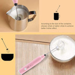 Load image into Gallery viewer, Rechargeable Milk Frother, Electric Coffee Mixer Handheld Egg Beater Household Kitchen Tools(Pink)
