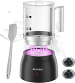 Load image into Gallery viewer, Secura Detachable Milk Frother and Steamer, 17oz Electric Milk Warmer 4-in-1 Hot/Cold Foam Maker for Latte, Cappuccinos, Macchiato, Hot Chocolate, Glass Milk Jug Dishwasher Safe