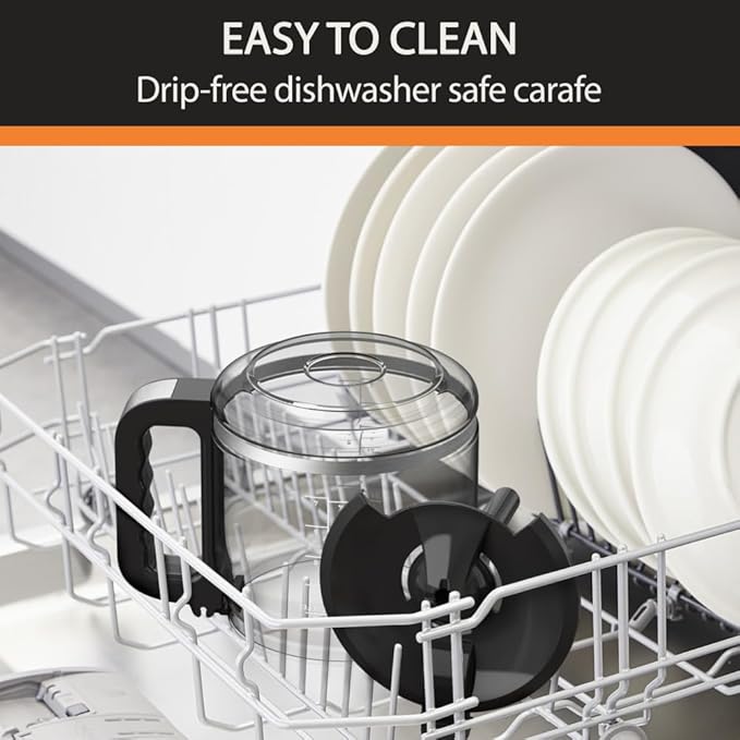 KRUPS Simply Brew: Stainless Steel and Glass Carafe 14 Cup Drip Coffee Maker, Programmable with Digital Display, Dishwasher Safe, Drip Free Coffee Machine, Black and Silver