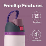 Load image into Gallery viewer, Owala FreeSip Insulated Stainless Steel Water Bottle with Straw for Sports, Travel, and School BPA-Free Sports Water Bottle, 24 oz, Dreamy Field
