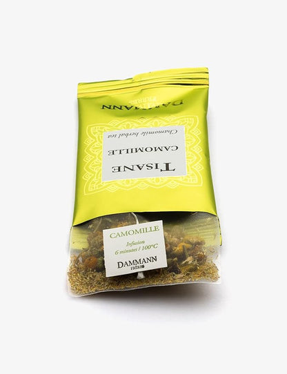 Dammann Freres Sachets, Chamomile Tea Bags, Premium Gourmet French Herbal Tea, Indiviudally Wrapped, 21 Count (Single Pack)