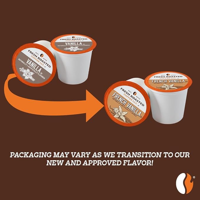 Fresh Roasted Coffee, The Great Eight, Flavored Coffee Pod Variety Pack, K-Cup Compatible, 96 Count