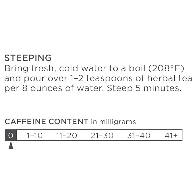 Tea Forte Radiance Premium Organic Loose Leaf Caffeine-Free Herbal Tea Blend Canister, Makes 35-50 Cups