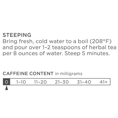 Tea Forte Radiance Premium Organic Loose Leaf Caffeine-Free Herbal Tea Blend Canister, Makes 35-50 Cups