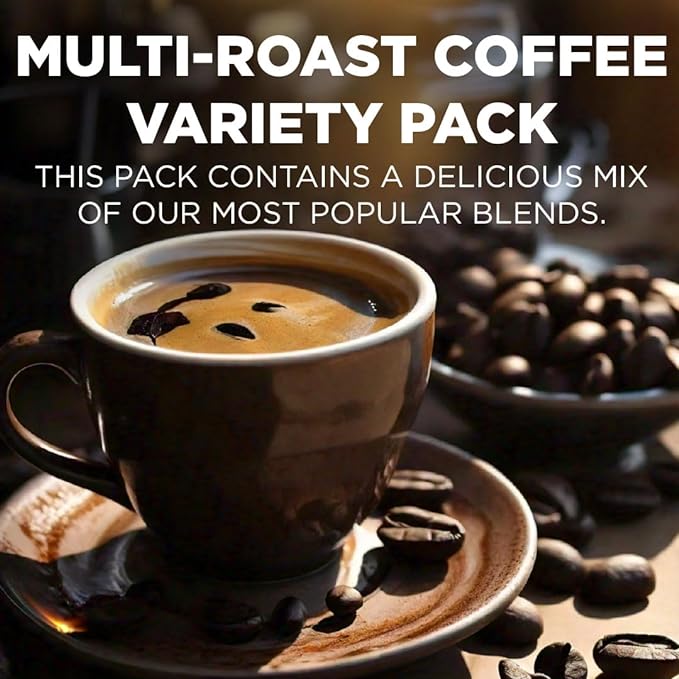 Maud's Family Pack Coffee Pods Variety Pack, 136 ct, 12 Assorted Flavors, Medium Roast Recyclable Single Serve Pods – 100% Arabica Coffee, Compatible with Keurig K Cups Maker