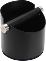 Load image into Gallery viewer, Espresso Knock Box, Stainless Steel Coffee Grounds Knock Box, With Removable Knock Bar and Non-Slip Rubber Base (Black)