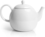 Load image into Gallery viewer, Sweese Porcelain Teapot, 40 Ounce Tea Pot - Large Enough for 5 Cups, White