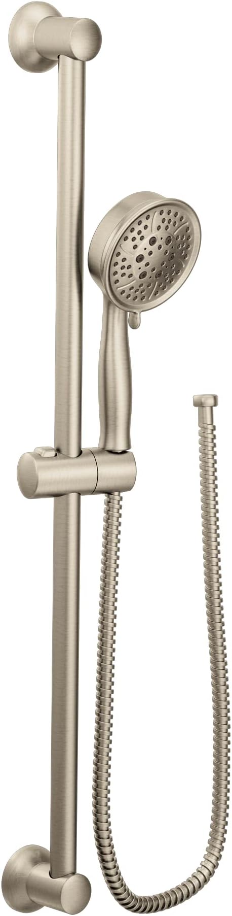 Moen Eco-Performance Brushed Nickel Handheld Showerhead with 69-Inch-Long Hose Featuring 30-Inch Slide Bar, 3667EPBN